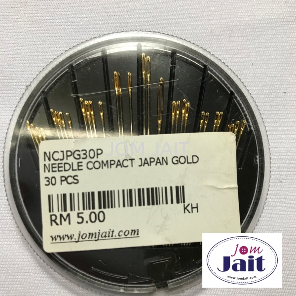 Sewing Needle Compact Japan Gold 30 Pcs In Box CodeNCJPG30P Sewing Needle / Jarum Jait Tangan  Malaysia, Kedah, Alor Setar Supplier, Wholesaler, Supply, Supplies | Syarikat Sin Joo Hin