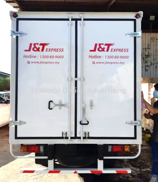 J&T Express (Malaysia) Sdn Bhd Cutting Sticker at Kuala Lumpur ,Selangor LORRY BOX TRUCK WRAPPING STICKER Malaysia, Selangor, Klang, Kuala Lumpur (KL) Manufacturer, Supplier, Supply, Supplies | U World Design Advertising