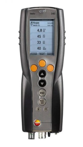 testo 340 flue gas analyzer for use in industry