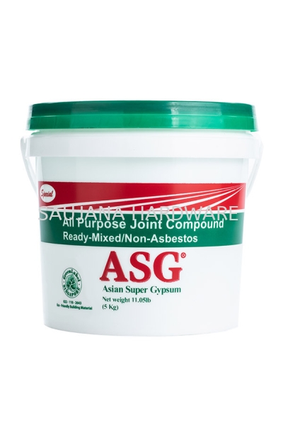 ASG JOINT COMPOUND PAINT Malaysia, Selangor, Kuala Lumpur (KL), Kuala Langat Supplier, Suppliers, Supply, Supplies | Saujana Hardware Timber Trading Sdn Bhd