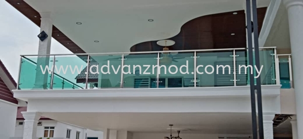 Stainless Steel Balcony Railing With 12mm Tempered Glass Unleash The Beauty Of Your House  Stainless Steel Glass Railing Selangor, Malaysia, Kuala Lumpur (KL), Puchong Supplier, Supply, Supplies, Retailer | Advanz Mod Trading