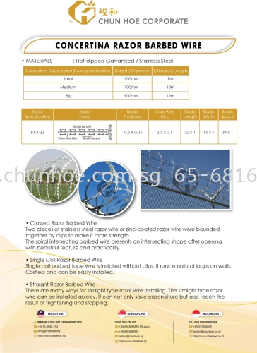 Concertina Razor Barbed Wire