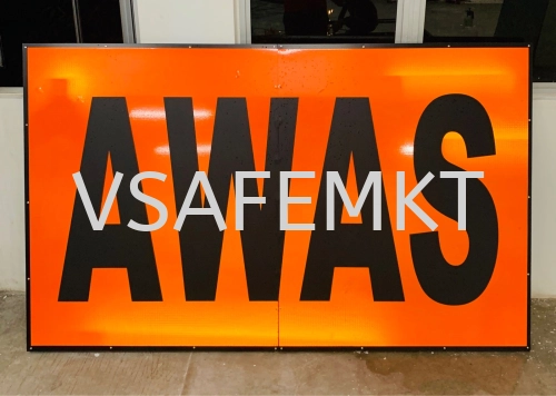 VSAFEMKT JKR TEMPORARY TRAFFIC ROAD SIGNAGE H1200 X W2000mm