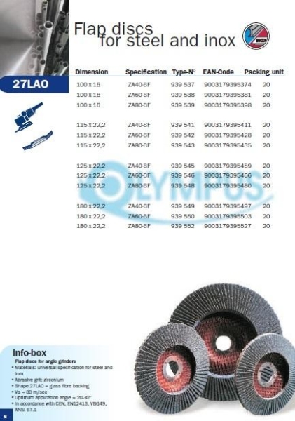 OLMP 6 Olympus Grinding & Cutting Disc Selangor, Malaysia, Kuala Lumpur (KL), Puchong Supplier, Distributor, Supply, Supplies | Kobewel Kogyo Gases Sdn Bhd