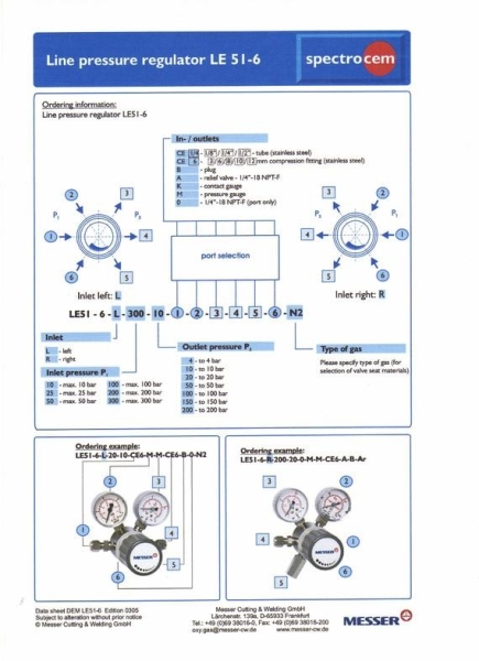 (R008) Spectron LE51 6 (930x1280) Messer Regulator Selangor, Malaysia, Kuala Lumpur (KL), Puchong Supplier, Distributor, Supply, Supplies | Kobewel Kogyo Gases Sdn Bhd