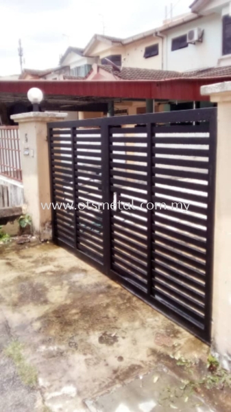 MMG026 Metal Main Gate (Grill) Johor Bahru (JB) Design, Supplier, Supply | OTS Metal Works