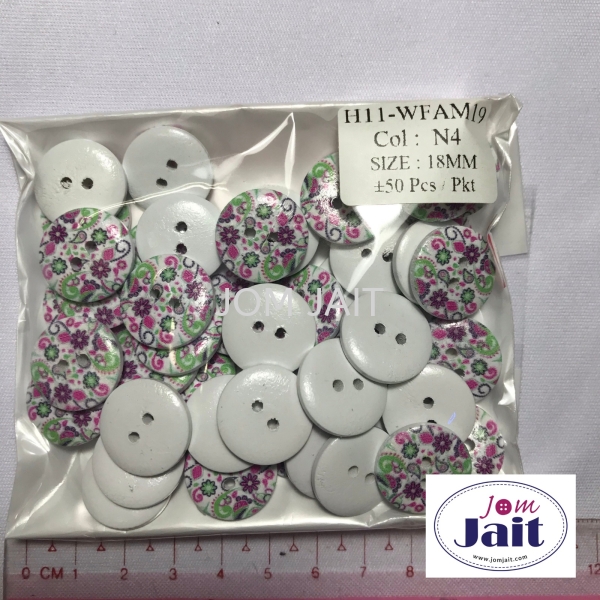 Button HLL Colour 04 18MM X 50 Pcs Per Pkt CodeBHLL04P Button 2 Hole / Butang Dua Lubang  Button Malaysia, Kedah, Alor Setar Supplier, Wholesaler, Supply, Supplies | Syarikat Sin Joo Hin