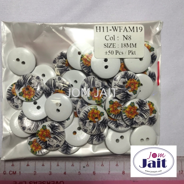 Button HLL Colour 08 18MM X 50 Pcs Per Pkt CodeBHLL08P Button 2 Hole / Butang Dua Lubang  Button Malaysia, Kedah, Alor Setar Supplier, Wholesaler, Supply, Supplies | Syarikat Sin Joo Hin