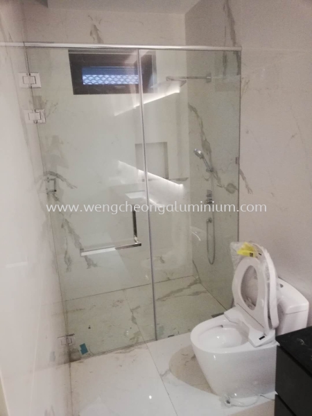  Swing Door Shower Screen Tempered Glass Selangor, Malaysia, Kuala Lumpur (KL), Sungai Buloh Supplier, Suppliers, Supply, Supplies | Weng Cheong Glass Trading Sdn Bhd