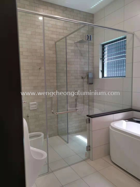  Swing Door Shower Screen Tempered Glass Selangor, Malaysia, Kuala Lumpur (KL), Sungai Buloh Supplier, Suppliers, Supply, Supplies | Weng Cheong Glass Trading Sdn Bhd