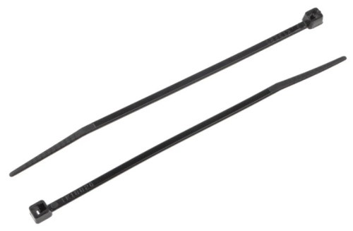 233-499  - RS PRO Black Nylon Cable Tie, 100mm x 2.5 mm