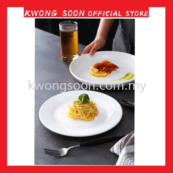 Porcelain White Plate (Hotel, Cafe, Restaurant) Porcelains  Tableware Johor Bahru (JB), Malaysia, Johor Jaya Supplier, Wholesaler, Retailer, Supply | Kwong Soon Trading Co.