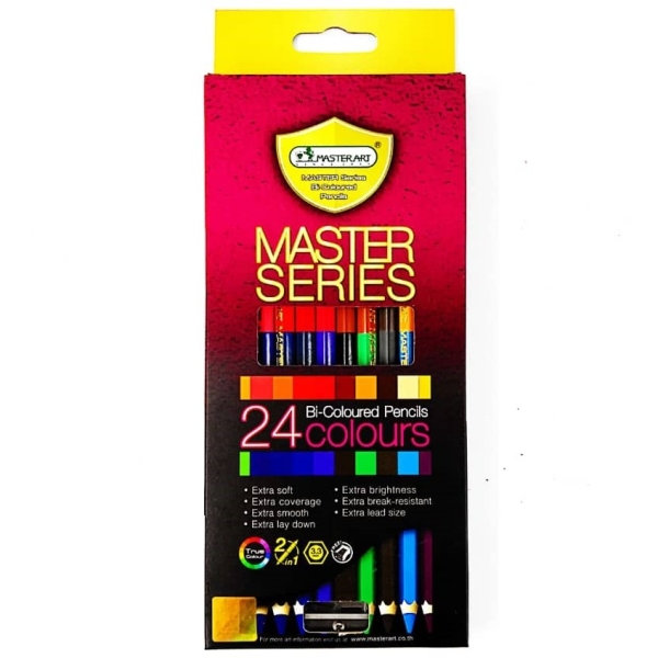 MASTER SERIES BI-COLOURED PENCILS 24 COLOURS Color Pencils Art Supplies Stationery & Craft Johor Bahru (JB), Malaysia Supplier, Suppliers, Supply, Supplies | Edustream Sdn Bhd