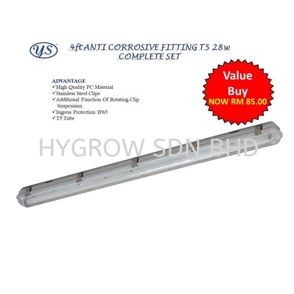 T5 28W Weatherproof Anti-Corrosive Light IP65 Complete Set Outdoor Lighting Selangor, Malaysia, Kuala Lumpur (KL), Penang, Kajang, Ayer Itam Supplier, Suppliers, Supply, Supplies | Hygrow Sdn Bhd