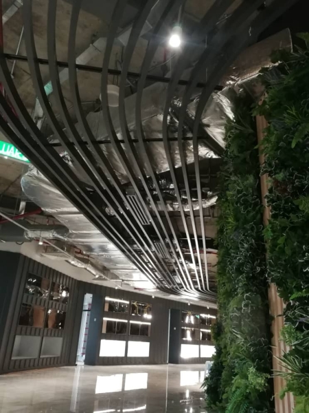 Custom Made Curve Baffle Ceiling Custom Made Baffle Ceiling Aluminium Baffle Ceiling Kuala Lumpur (KL), Malaysia, Selangor, Kepong Supplier, Suppliers, Supply, Supplies | A C S CONTRACTOR SDN BHD