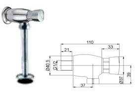 Self Closing Urinal Flush Valve