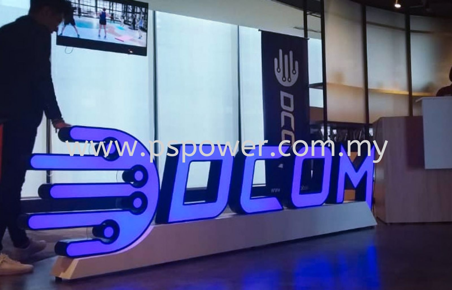 LED Front Lit Signage - Floor Standing Logo Display