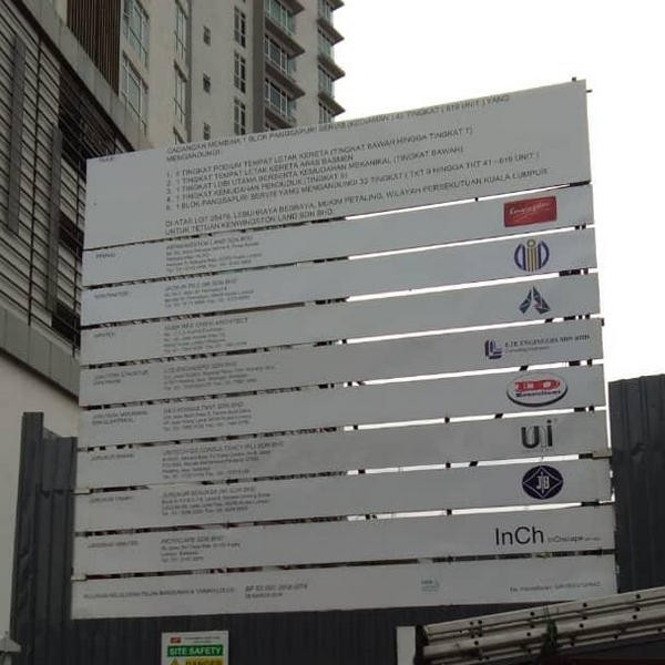  Project Signboard Outdoor Signage Malaysia, Selangor, Kuala Lumpur (KL), Ampang Manufacturer, Maker, Supplier, Supply | Axis Design & Marketing