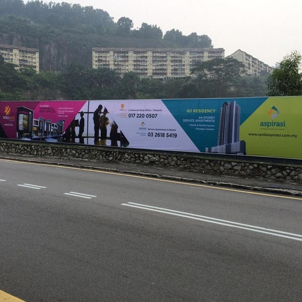  Hoarding Board Outdoor Signage Malaysia, Selangor, Kuala Lumpur (KL), Ampang Manufacturer, Maker, Supplier, Supply | Axis Design & Marketing