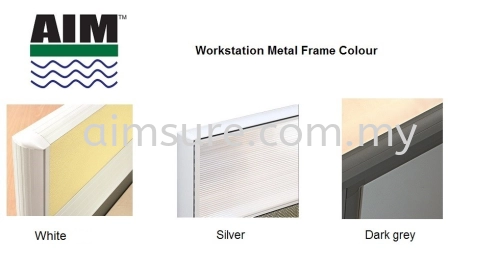 Workstation frame colour White,Silver,Dark Grey