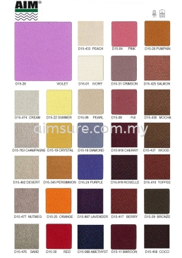 Workstation colour chart - Seniji spring colour 1