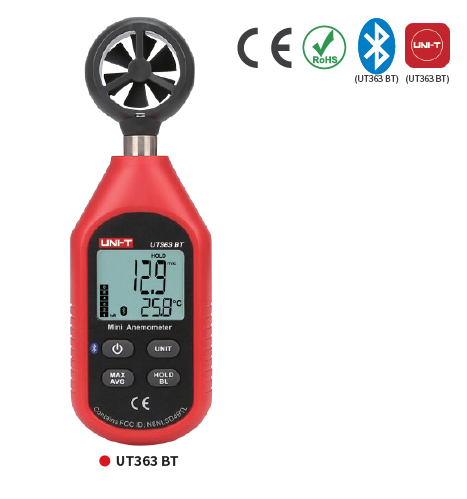 UNI-T - Mini Anemometer (UT363 & UT363 BT) Pressure & Flow Melaka, Malaysia, Ayer Keroh Supplier, Suppliers, Supply, Supplies | Carlssoon Technologies (Malaysia) Sdn Bhd