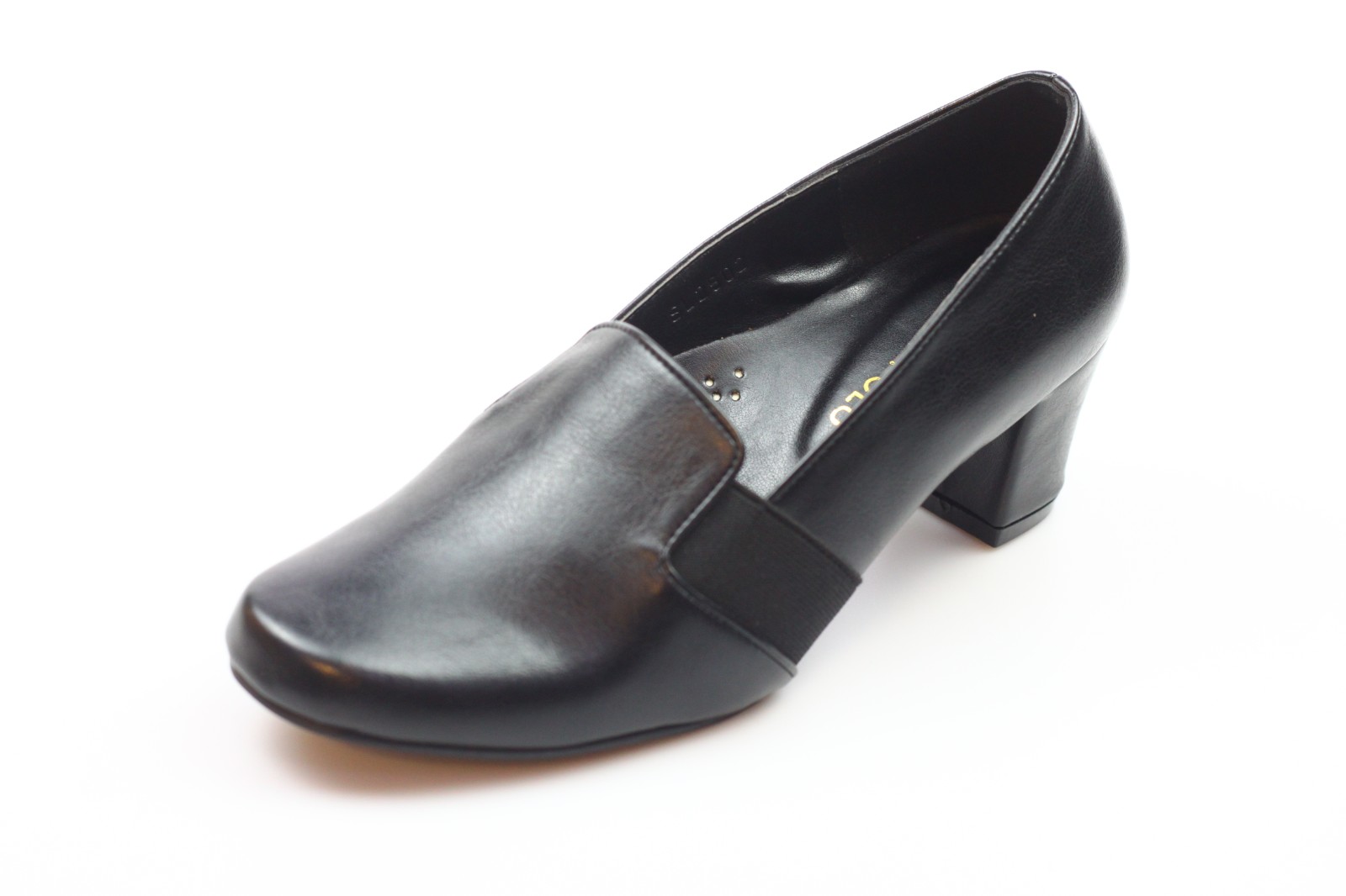 black shoes 1 inch heel