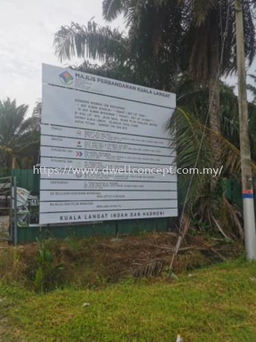 Project sign at telok panglima