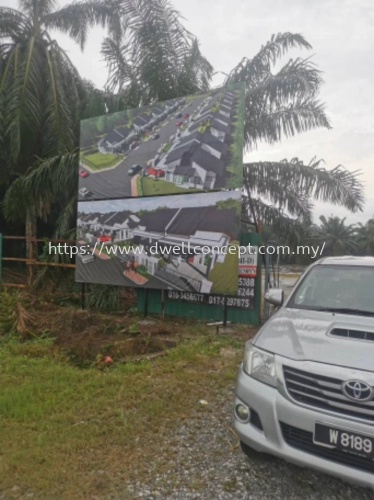 Project sign at telok panglima