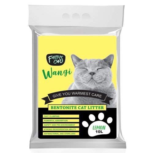 BENTONITE CAT LITTER - LEMON 10L