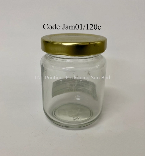 150g Glass Jar + Gold Metal Cap