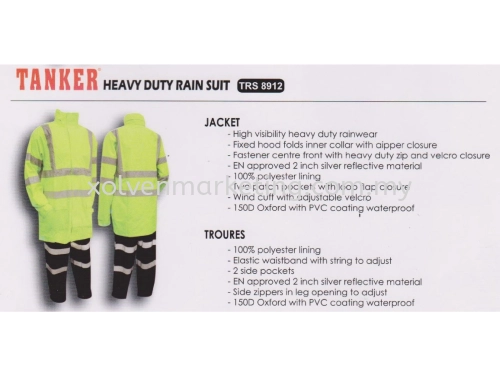 Tanker Heavy Duty Rain Suit - TRS 8912