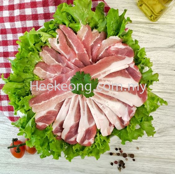 Pork Belly Slice Ƭ PORK CUSTOM CUT / READY CUT ALL PORK PARTS Selangor, Malaysia, Kuala Lumpur (KL), Seri Kembangan Supplier, Wholesaler, Supply, Supplies | Hee Keong Enterprise Sdn Bhd