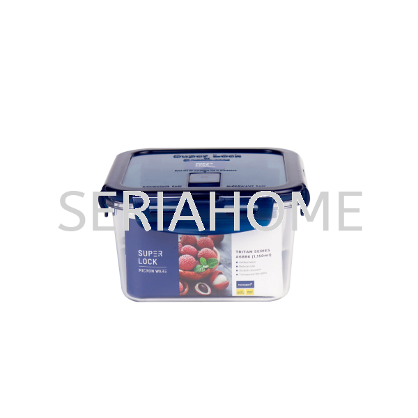 Square Food Storage - 1,150 ML Superlock TRITAN Series Super Lock Malaysia, Negeri Sembilan, Nilai Supplier, Suppliers, Supply, Supplies | SERIAHOME (M) SDN BHD