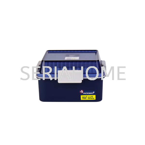 Superlock 2 Layer Square Lunchbox - 1,550 ML Blue Superlock Set & Lunchbox Series Super Lock Malaysia, Negeri Sembilan, Nilai Supplier, Suppliers, Supply, Supplies | SERIAHOME (M) SDN BHD