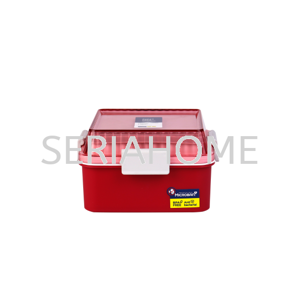Superlock 2 Layer Square Lunchbox - 1,550 ML Red Superlock Set & Lunchbox Series Super Lock Malaysia, Negeri Sembilan, Nilai Supplier, Suppliers, Supply, Supplies | SERIAHOME (M) SDN BHD
