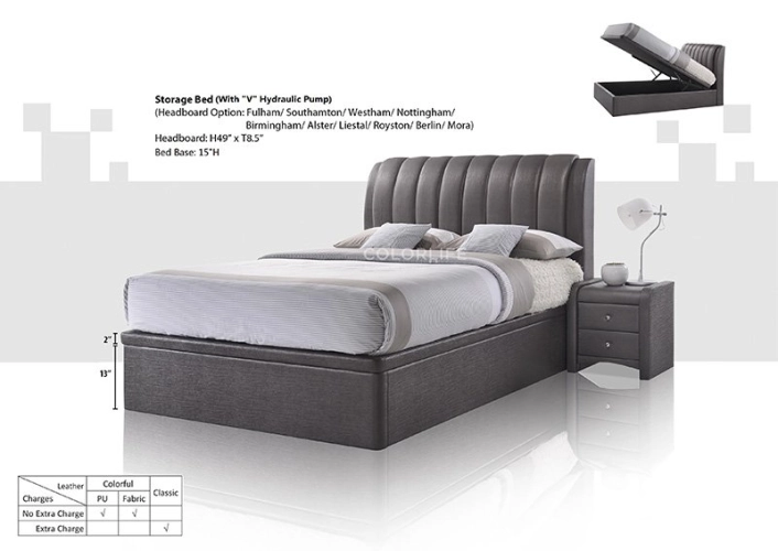 Bed Storage "V" Pump