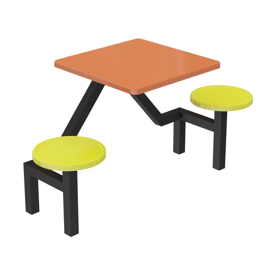 A1 2 Seater Stool Food Court Set Canteen Set Food Court Set Canteen Cafe Selangor Malaysia