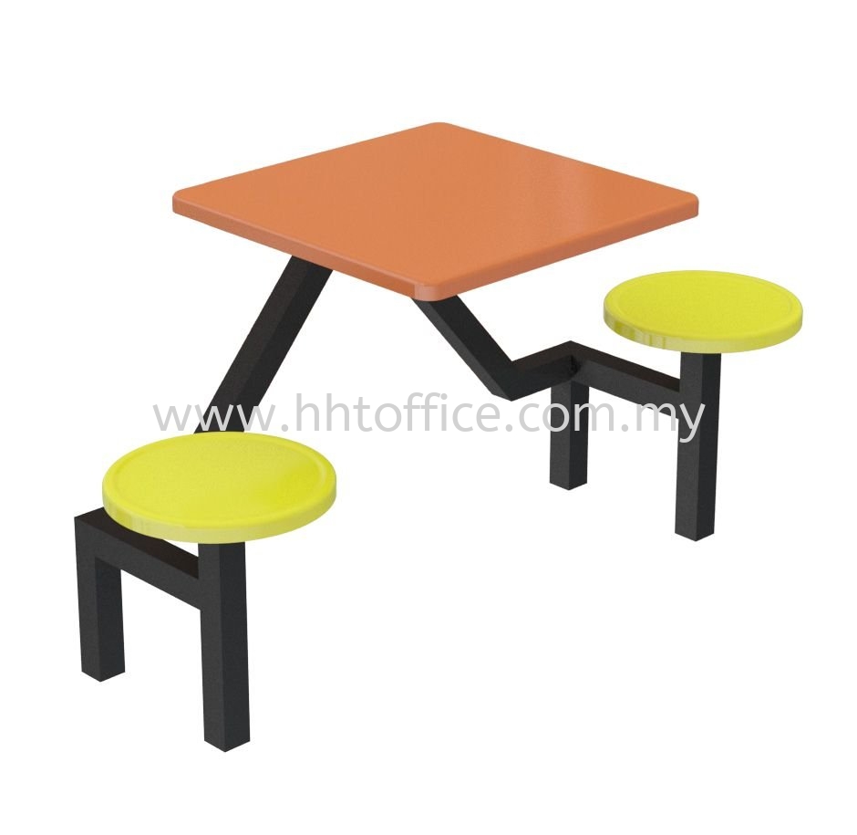 A1 2 Seater Stool Food Court Set Canteen Set Food Court Set Canteen Cafe Selangor Malaysia