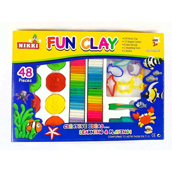 Nikki Fun Clay 48 Pieces 儿童创意粘土 Art Games Johor Bahru (JB), Malaysia Supplier, Suppliers, Supply, Supplies | Edustream Sdn Bhd
