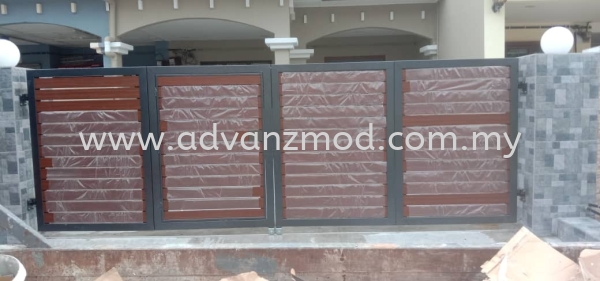  Mild Steel Gate With Aluminium Panel  Selangor, Malaysia, Kuala Lumpur (KL), Puchong Supplier, Supply, Supplies, Retailer | Advanz Mod Trading