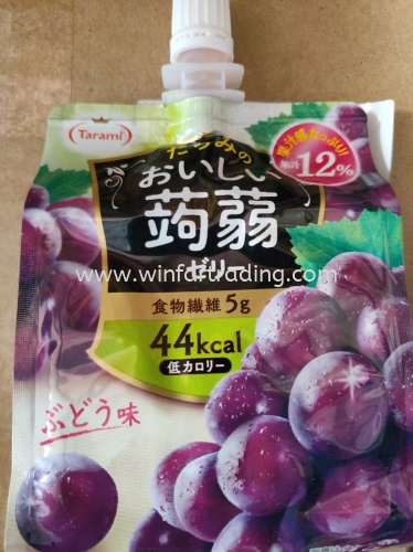 TARAMI OISHI KONJAK JELLY GRAPE 150G BC 4955129012754