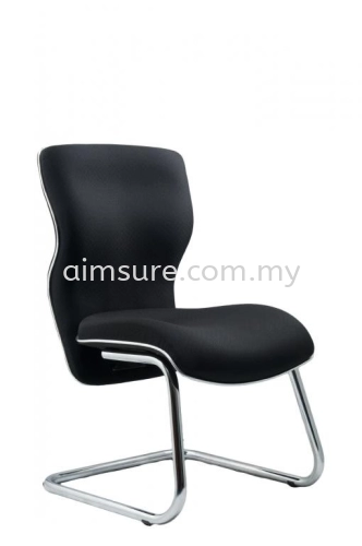 Visitor chair with chrome line without armrest AIM665-ELIXIR
