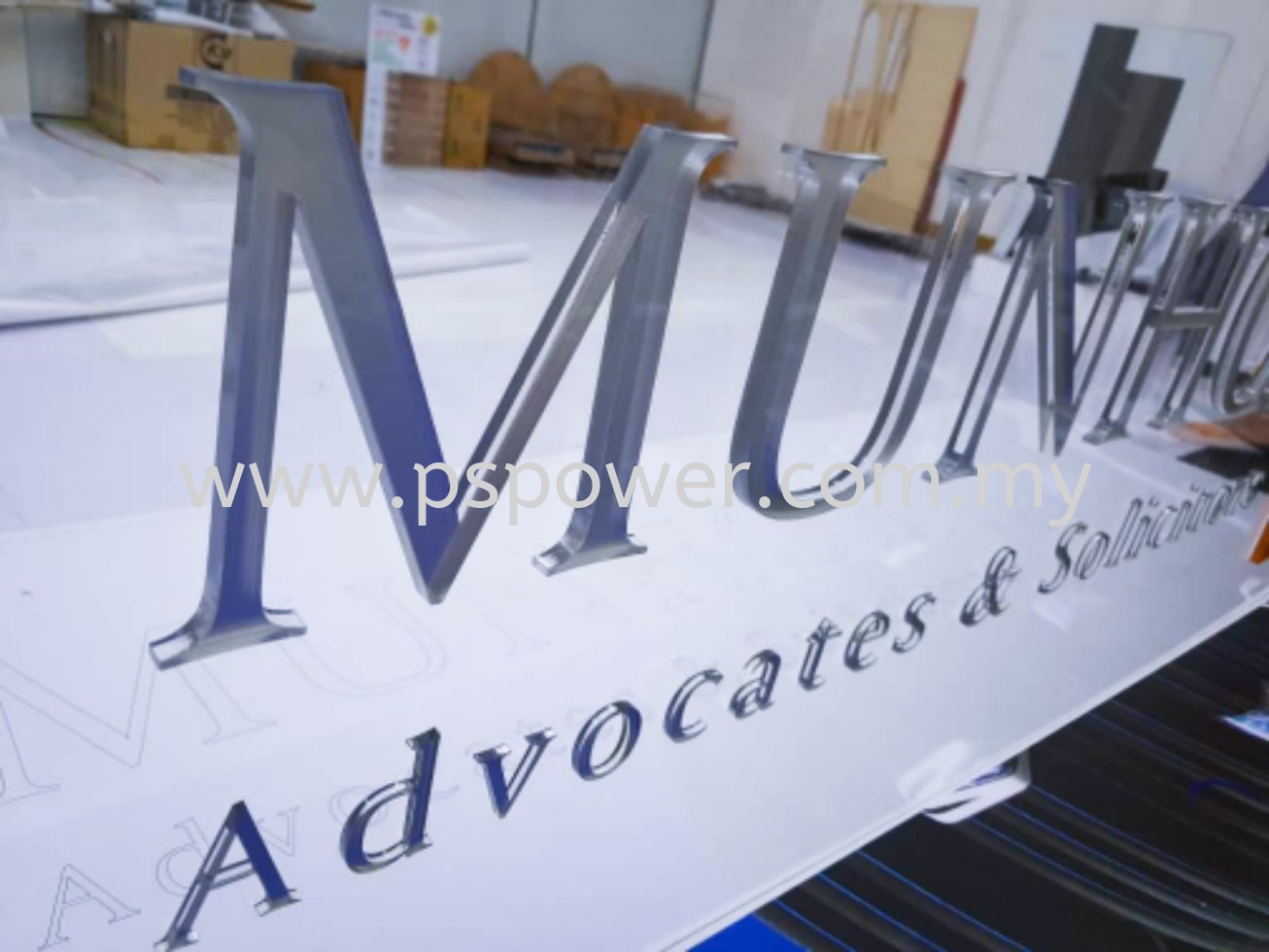 Laser Cut Acrylic Lettering Signage