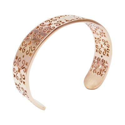 TRELLIS CUFF-ROSE GOLD BRACELETS (SS)