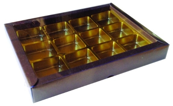 Z7 - 12 Cavities Gold Tray Gift Box Packaging Malaysia, Selangor, Kuala Lumpur (KL), Shah Alam, Petaling Jaya (PJ) Supplier, Manufacturer, Supply, Supplies | Milky Way Food Industries Sdn Bhd