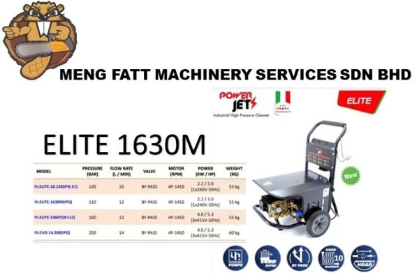 POWERJET ELITE 1630M HIGH PRESSURE CLEANER POWERJET HIGH PRESSURE CLEANER CLEANING EQUIPMENT Selangor, Klang, Malaysia, Kuala Lumpur (KL) Supplier, Suppliers, Supply, Supplies |  Meng Fatt Machinery Services Sdn Bhd