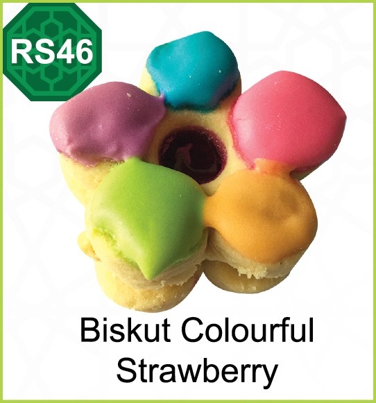 RS46-Biskut Colourful Strawberry Hari Raya Products Malaysia, Selangor, Kuala Lumpur (KL), Shah Alam, Petaling Jaya (PJ) Supplier, Manufacturer, Supply, Supplies | Milky Way Food Industries Sdn Bhd