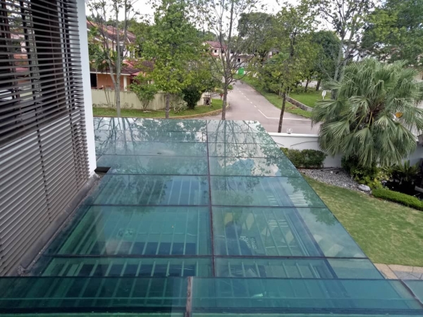 Skylight Roof Glass Shelter -Sky Light JB, Johor Bahru, Malaysia Aluminium Fabrication, Glass Partition | METALIFE