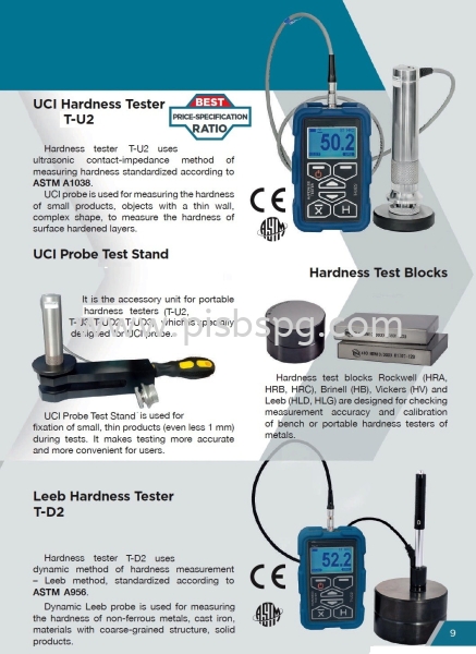 UCI Hardness Tester T-U2 Ultrasonic & Leed Hardness Tester Selangor, Malaysia, Kuala Lumpur (KL), Shah Alam Supplier, Suppliers, Supply, Supplies | Peacock Industries Sdn Bhd